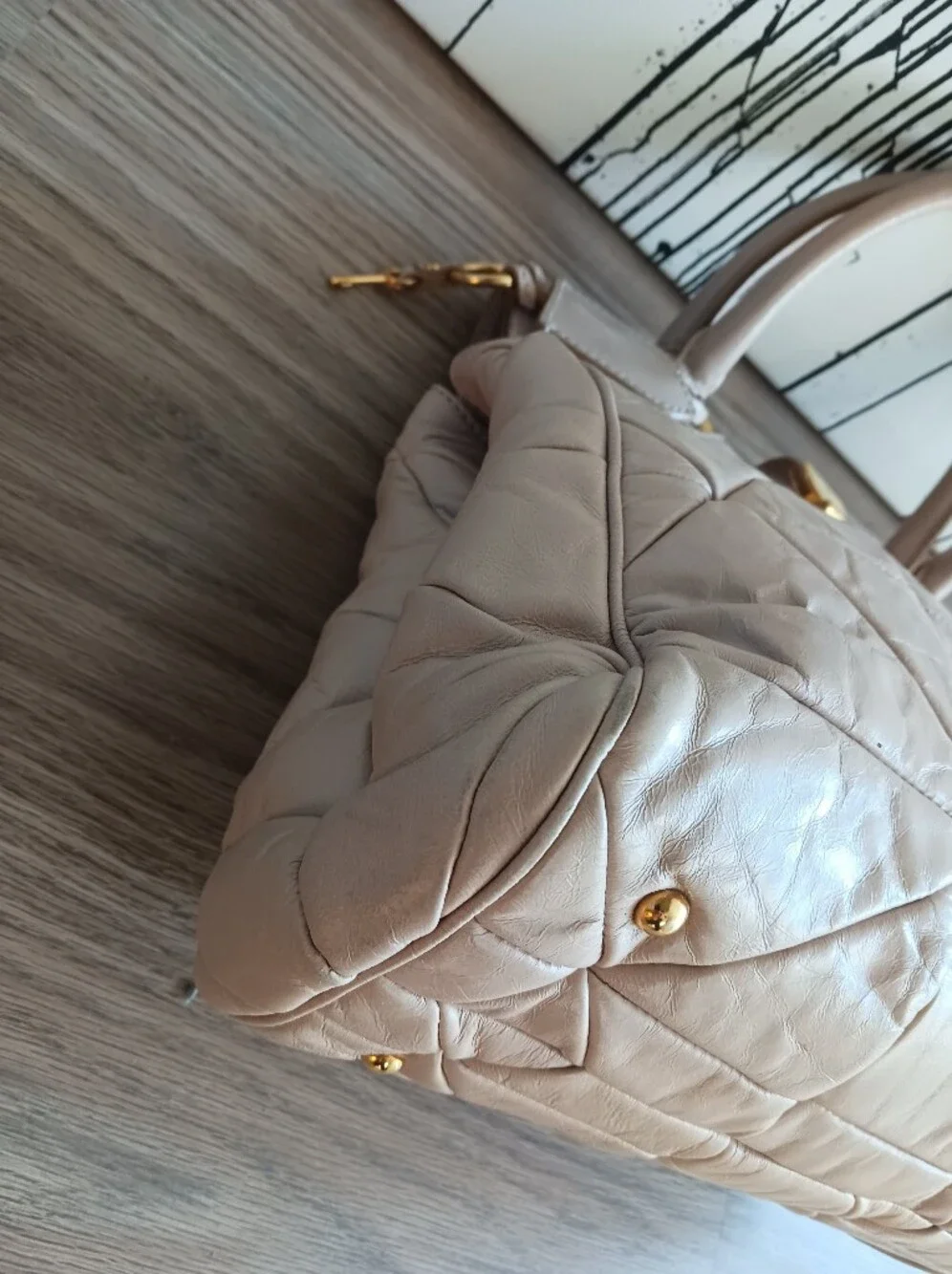 Marc Jacobs Quilted,patchwork Klein Frame blush  Vintage Satchel